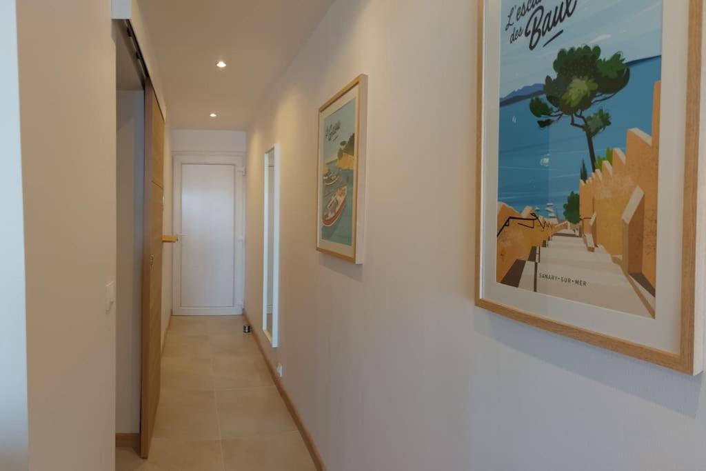 Front De Mer - Emplacement Prise Au Calme - T2 Moderne Et Entierement Climatise - Tout A Pieds 滨海萨纳里 外观 照片